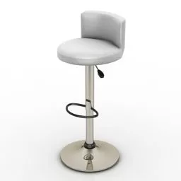 Chair Curved Back 3d model