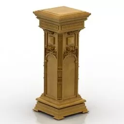 Rock Column Pedestal 3d model
