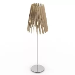 Hotel Lamp Curved Stand 3d model