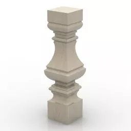 Stone Baluster 3d model