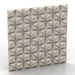 Modern Panel Wall Decoration 3d model
