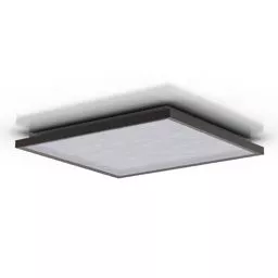 Square Shade Ceiling Lamp 3d model