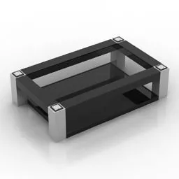 Glass Coffee Table Lalique 3d model