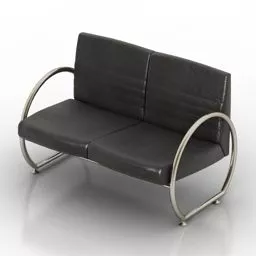 Modern Sofa Upholstered 3d model