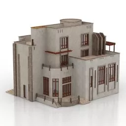 Villa House Omani Style 3d model