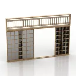 City Building Gate Component 3d model