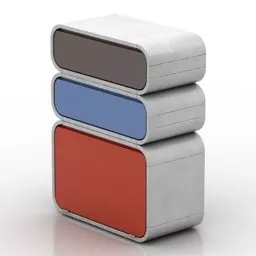 Kid Room Locker Furniture 3d model