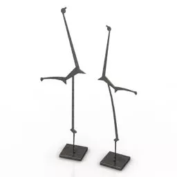 Scifi Shape On Beach 3d model
