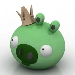 Cartoon Toy Stuffed Character 3d model