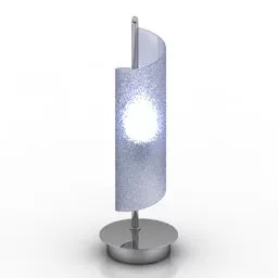 Ancient Table Lamp With Long Leg 3d model