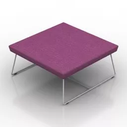 Low Seat Purple Seat 3d model