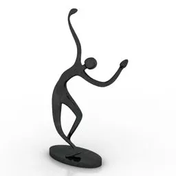 Human Figurine Tableware 3d model