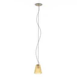 Ceiling Lamp Glass Yellow Shade 3d model