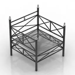 Armchair Frame Style 3d model