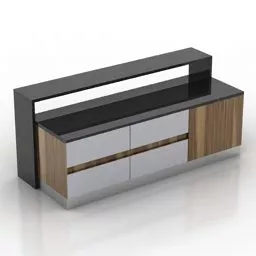 Reception Rack Office Furniture 3d model