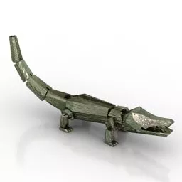 Figurine Of Crocodile 3d model