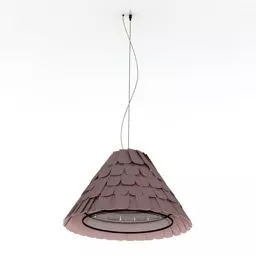Ceiling Lamp Textile Cone Shade 3d model Ceiling Lamp Textile Cone Shade 3d model
