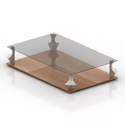 Conference Oval Table With Chairs 3d model