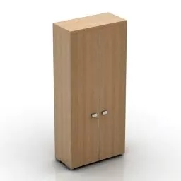 Simple Locker Flat Door 3d model