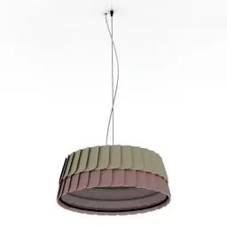 Ceiling Lamp Origami Circular Shade 3d model