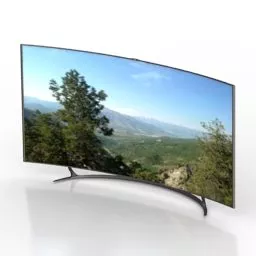 Curved Oled Tv Samsung 3d model