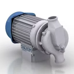 Industrial Electric Pump Medium Size 3d model