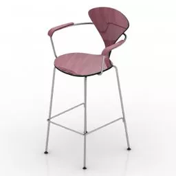 Mid Century Bar Chair 3d model