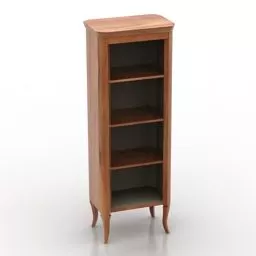 Antique Wood Locker Four Shelfs 3d model