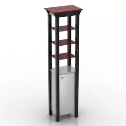 Side Locker Different Height 3d model