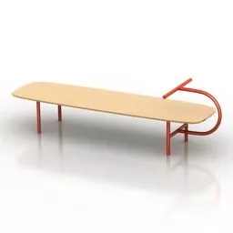 Fitness Equipment Bench Furniture 3d model