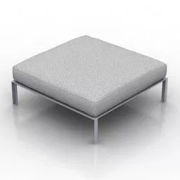 Square Upholstery Seat 3d model