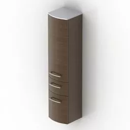 Locker Curved Face 3d model