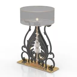 Black Steel Pendant Lamp Wire Cover Bulb 3d model
