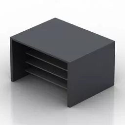 Table Chair And Tableware Decorative 3d model