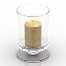 Table Lamp With Figurine Base 3d model