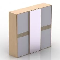 Side Wardrobe Bedroom Furniture 3d model