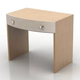 Dressing Table With Drawers 3d model