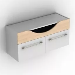 Data Rack Holder With Paper 3d model