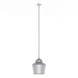 Ceiling Lamp Square Wooden Cover 3d model