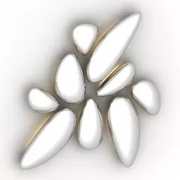 Art Flat Sconce Lamp Wall Mount 3d model