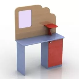 Double Top Table 3d model
