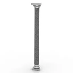 European Component Marble Column 3d model