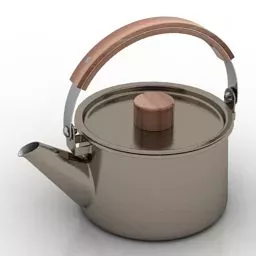 Kitchen Kettle Stainless Steel 3d model