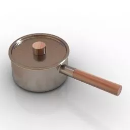 Stainless Steel Saucepan 3d model
