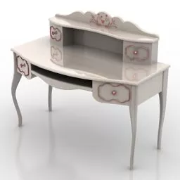 Dressing Table Retro Style 3d model
