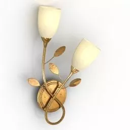Wall Sconce Lamp Flower Shade 3d model