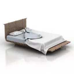 Single Bed Modern Style 3d model