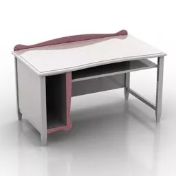 Kid Room Study Table 3d model