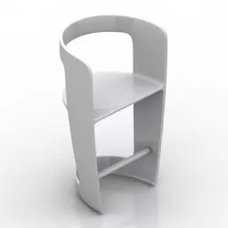 Talk Show Furniture With Chair Lamp 3d model