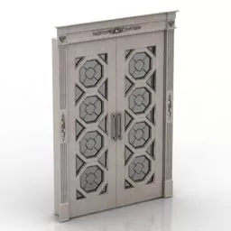 Carved Door Circular Pattern 3d model